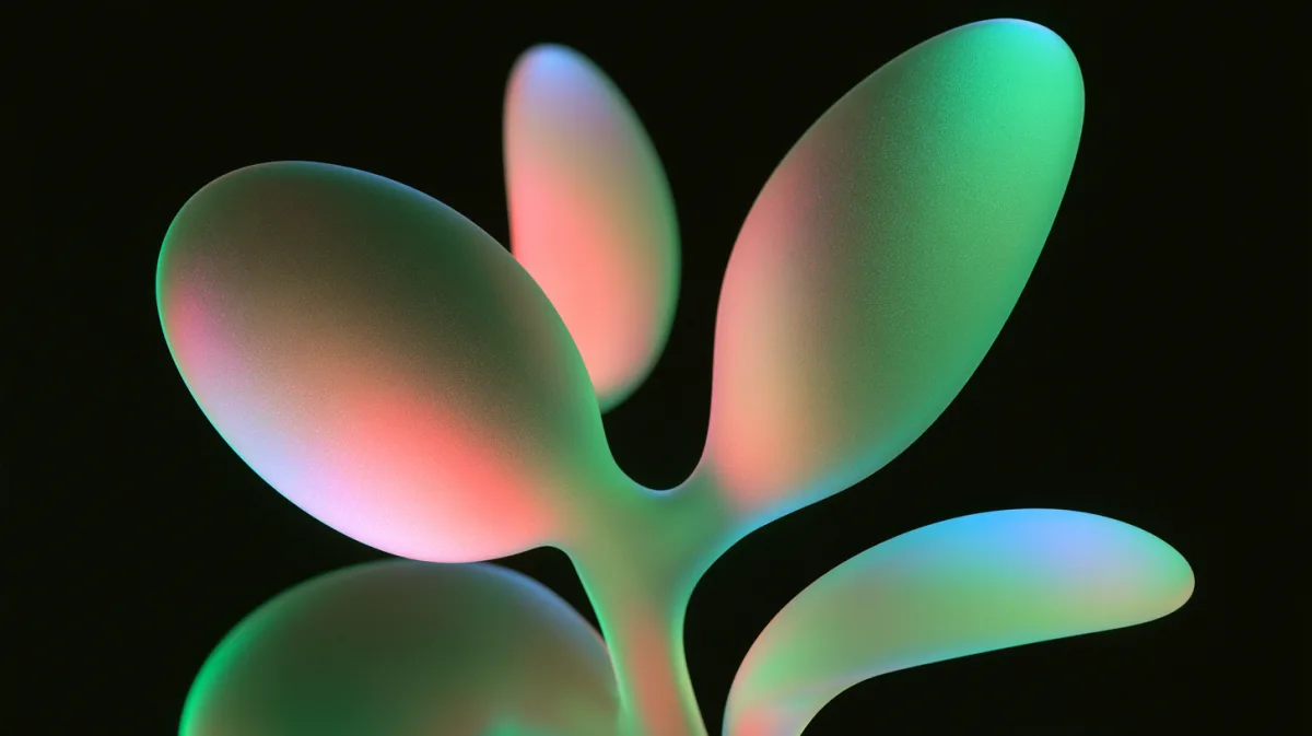 Lighting test showing a sculpted form under coloured rim light